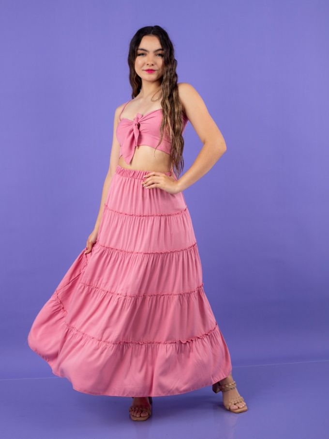 MAXIVESTIDO CALI COLOR ENTERO