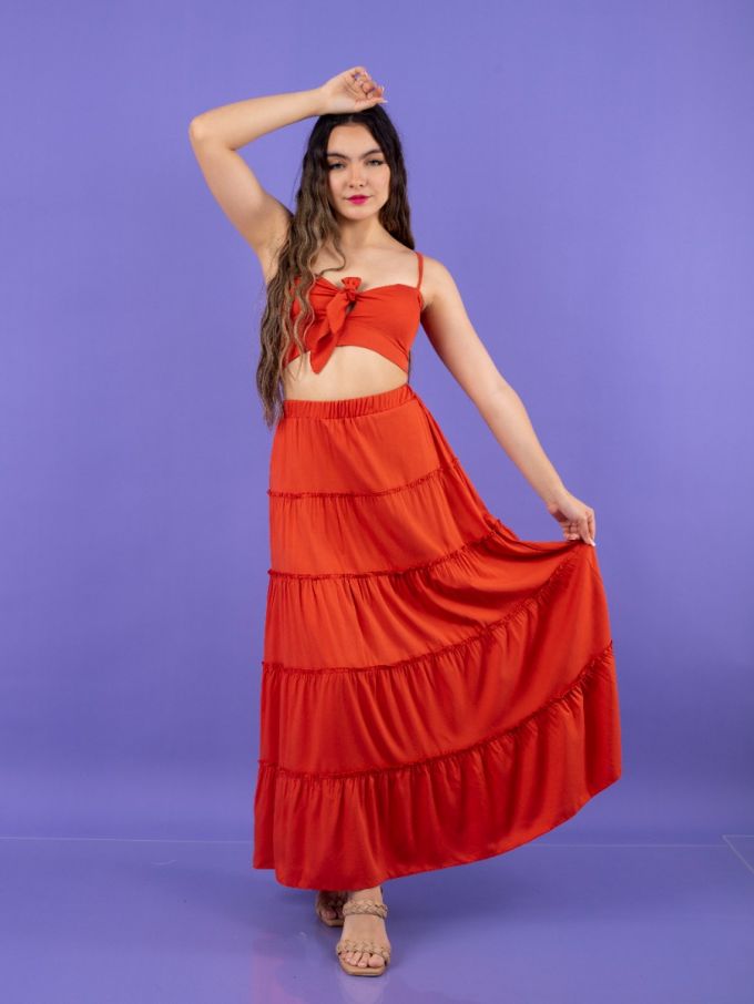 MAXIVESTIDO CALI COLOR ENTERO