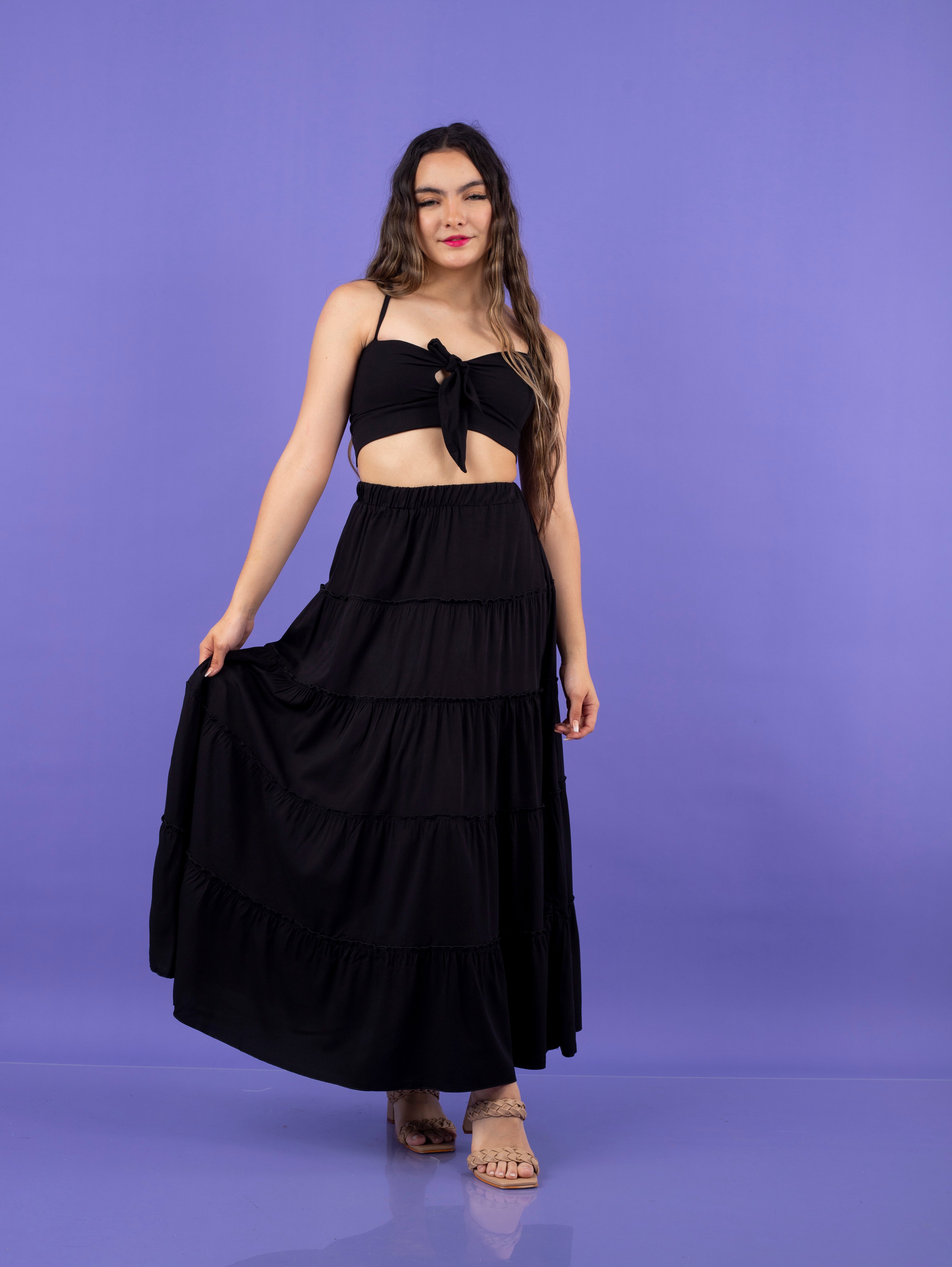 MAXIVESTIDO CALI COLOR ENTERO