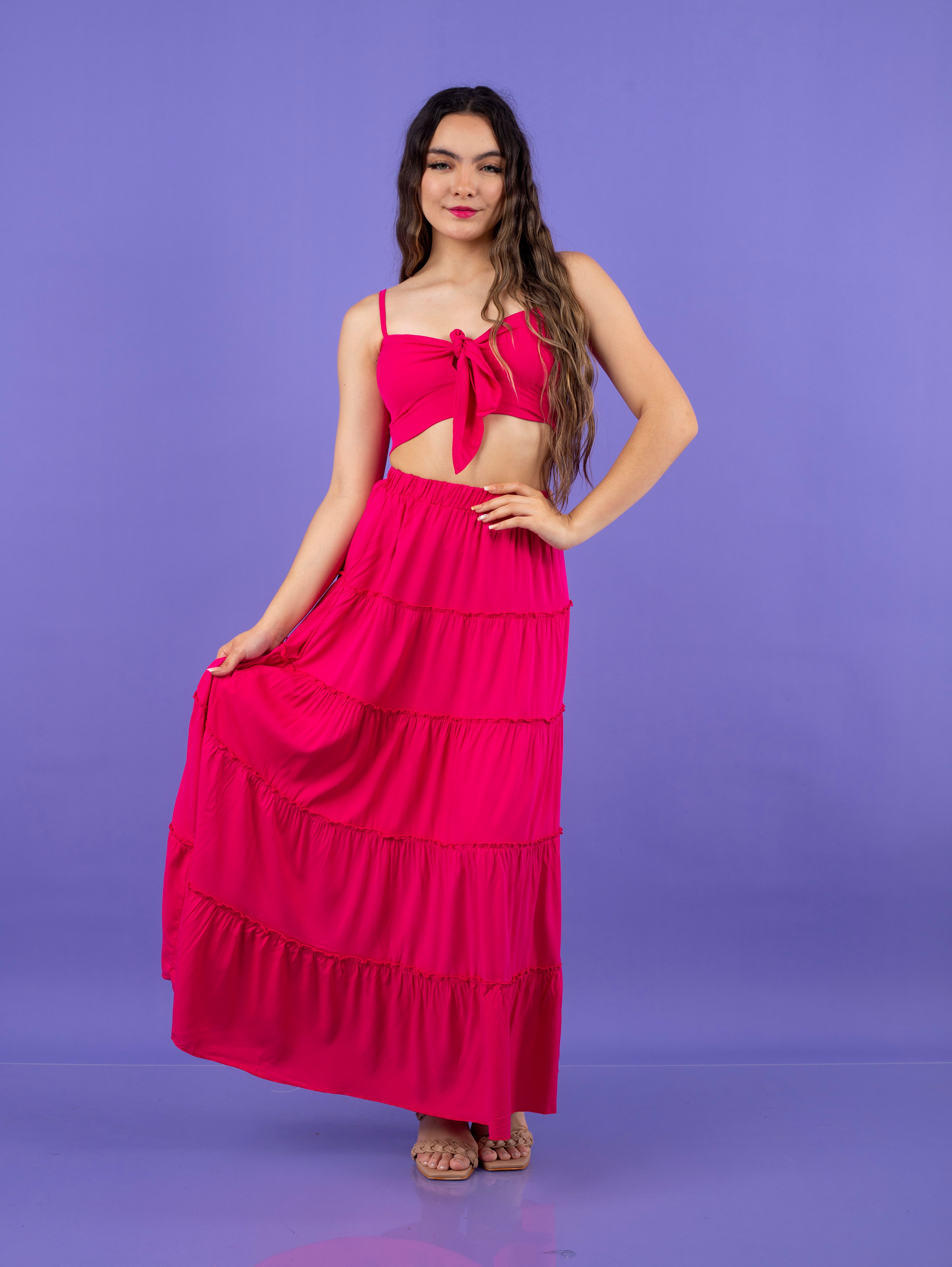 MAXIVESTIDO CALI COLOR ENTERO