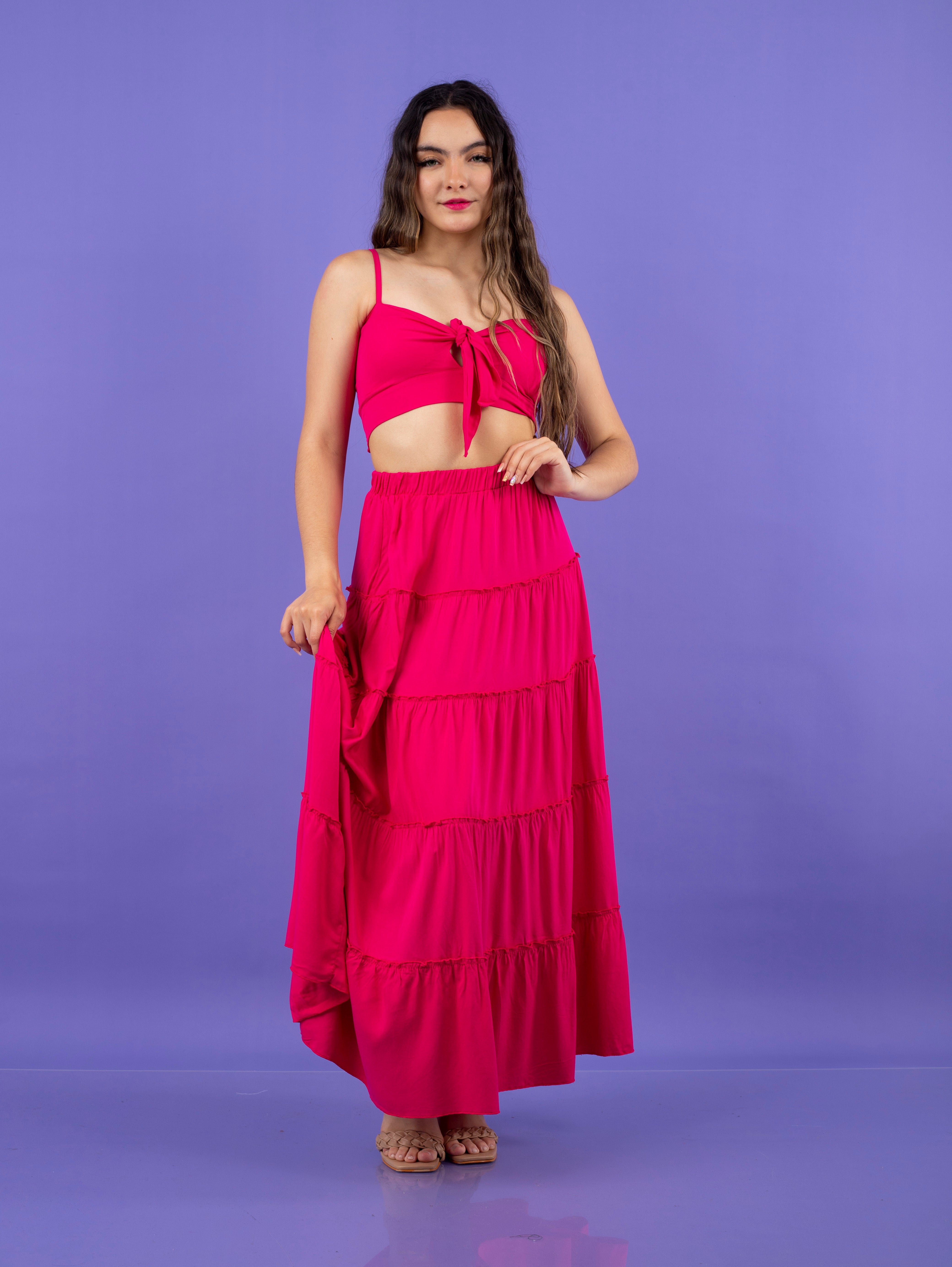 MAXIVESTIDO CALI COLOR ENTERO