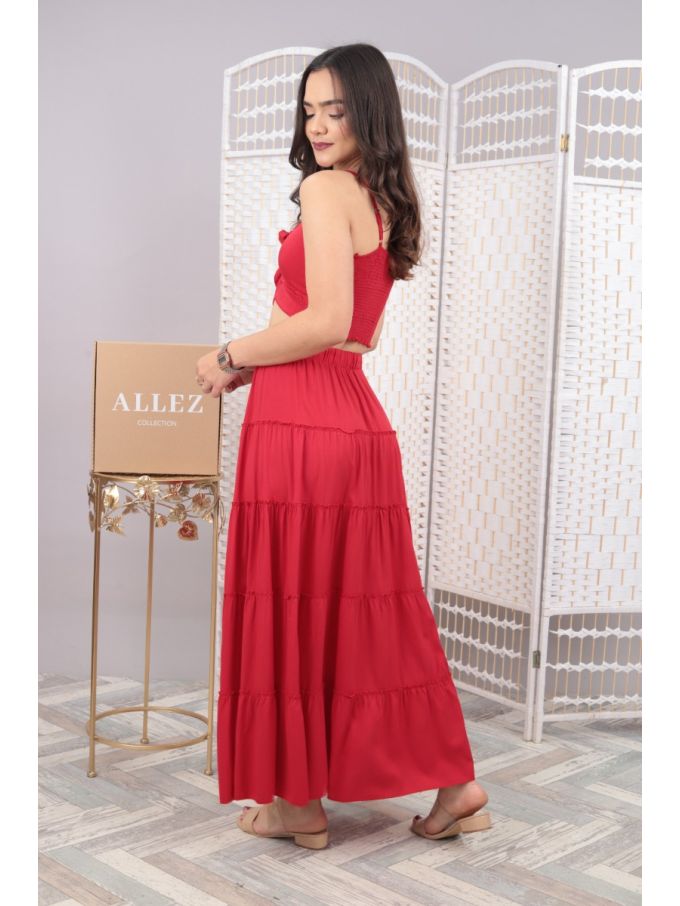 MAXIVESTIDO CALI COLOR ENTERO